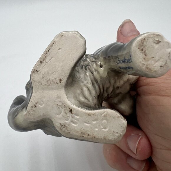 Goebel Vintage Porcelain Cat W. Germany Figurine Goebel Backstamp 1970s gray - Picture 8 of 13